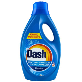 Жидкий стиральный порошок Dash, Классический, 40 стирок, 1800 мл